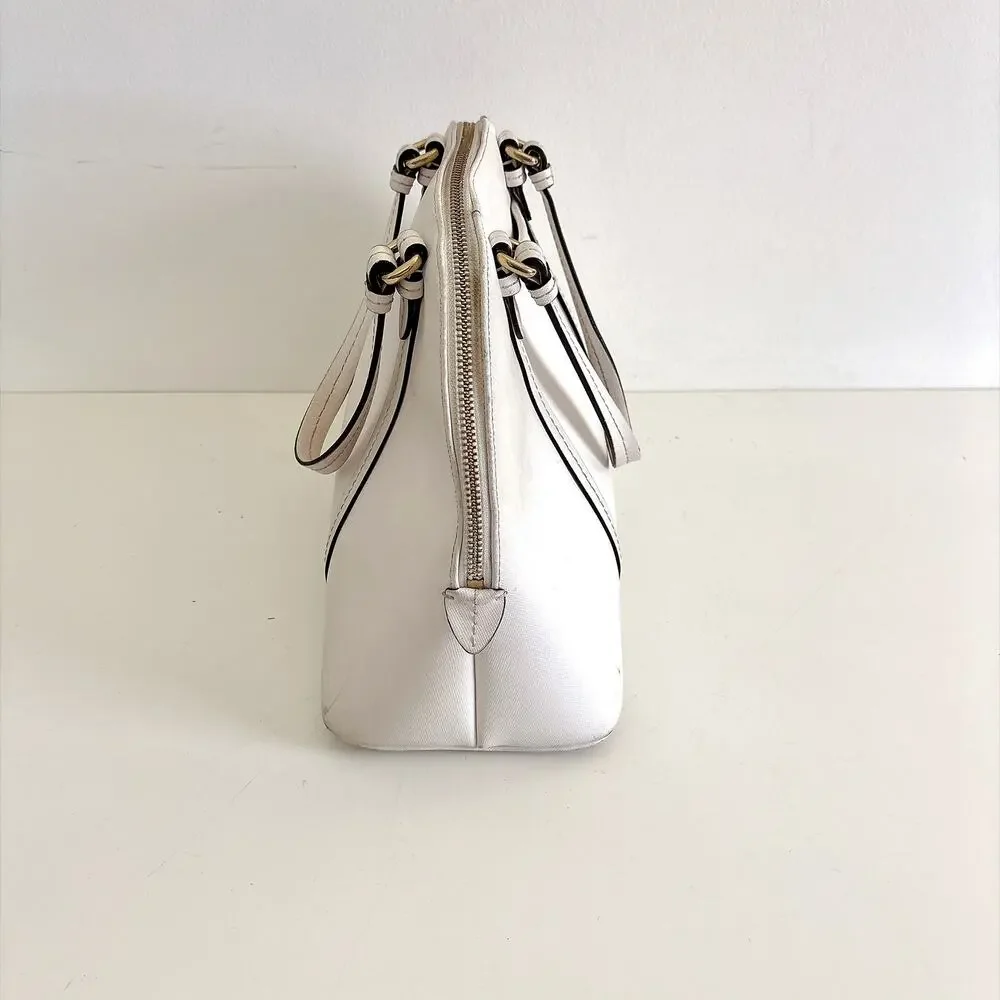 Coach Peyton Cora Domed Satchel in Saffiano Leather - Style F25671